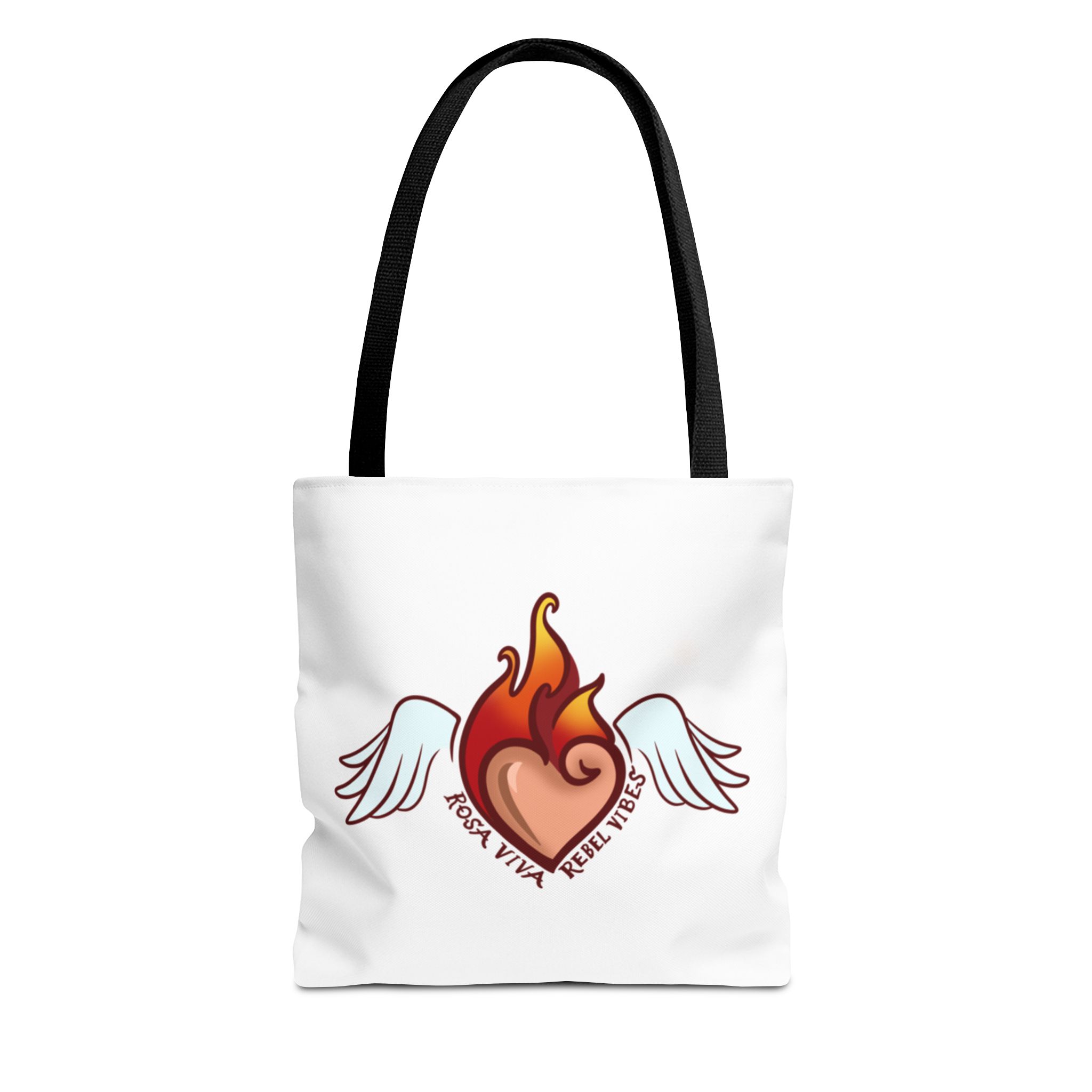 Heart & Wings Tote Bag - Stylish AOP Design for Everyday Use, Gifts, Shopping, Beach Days, Eco-Friendly