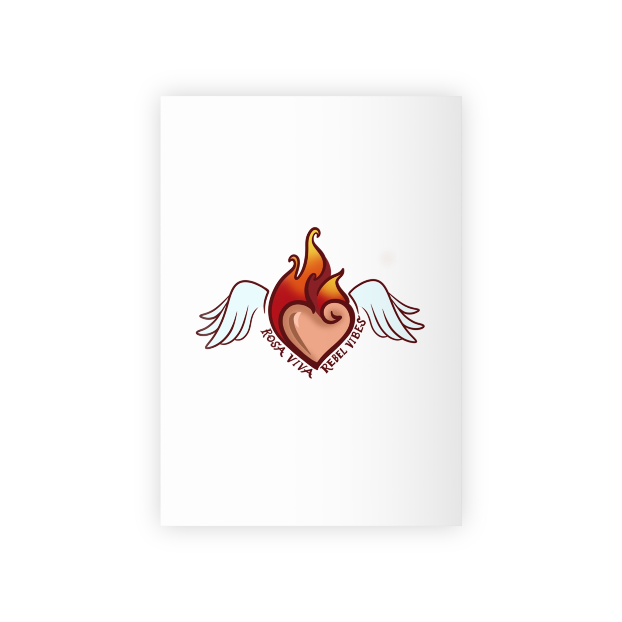 Heart Flame Gift Wrapping Paper Roll, Eco-Friendly Wrapping, Unique Party Decor, Special Occasions, Birthday, Holiday Gifts