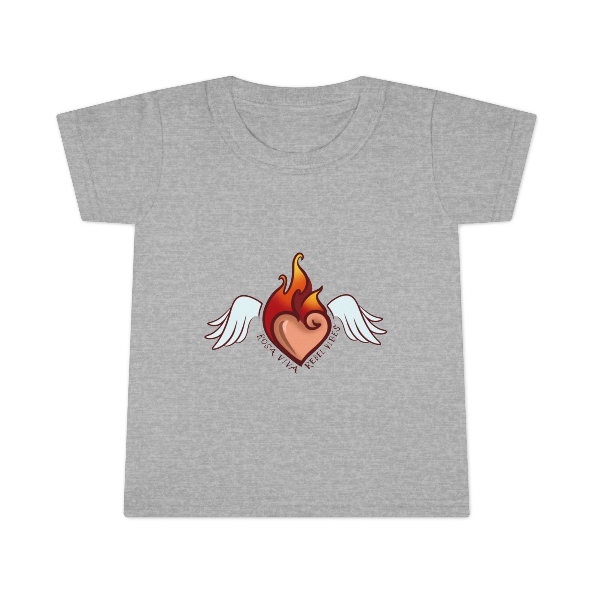 Cute Angel Heart Toddler T-Shirt, Kids Casual Top, Baby Gift, Birthday Outfit, Playtime Tee, Toddler Clothing